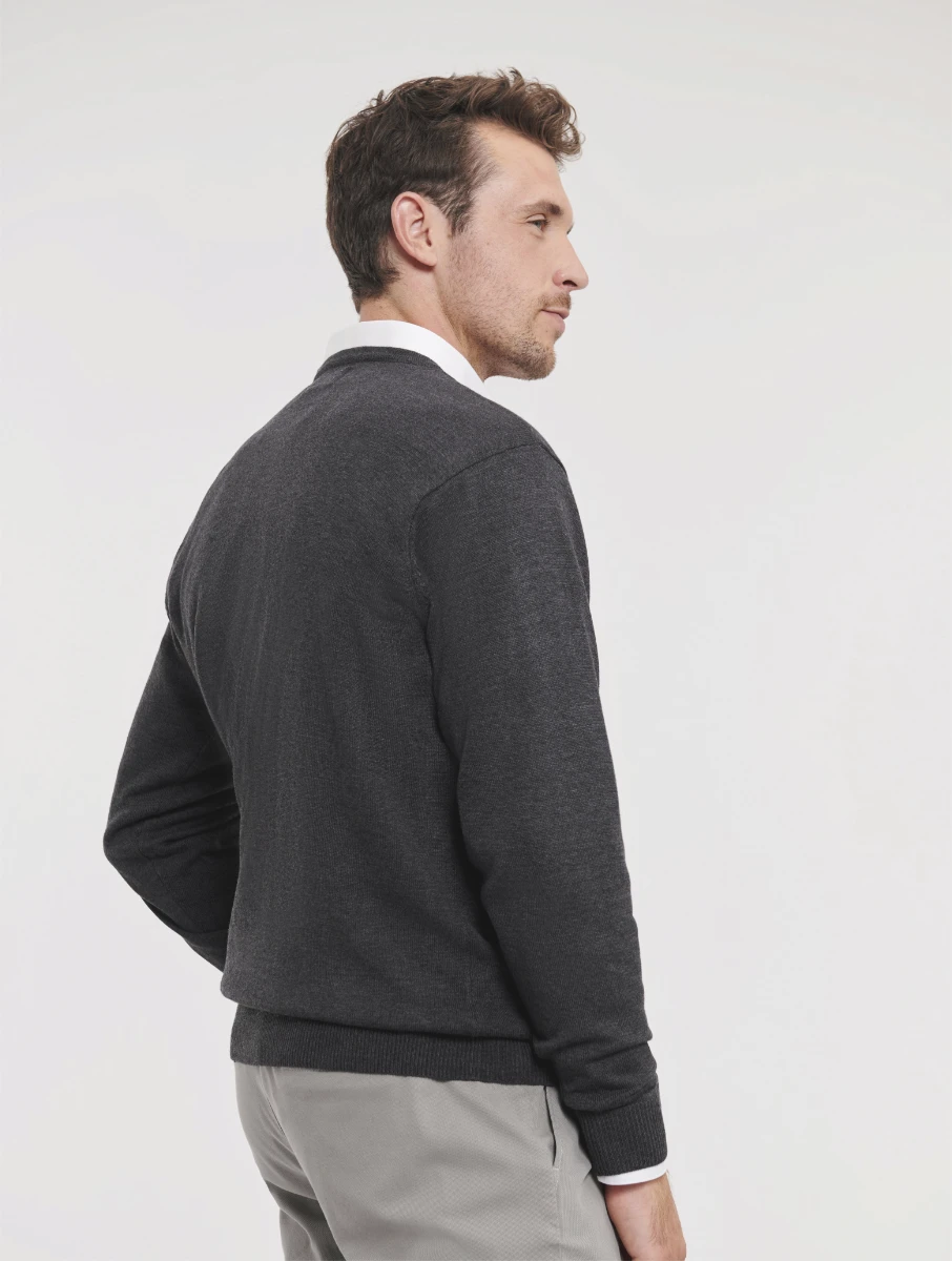 Russell V-Neck Knitted Pullover