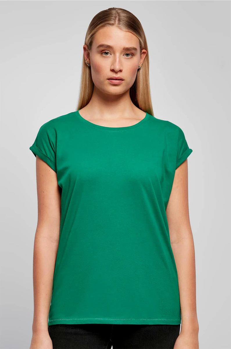 Build Your Brand Ladies Extended Shoulder Tee