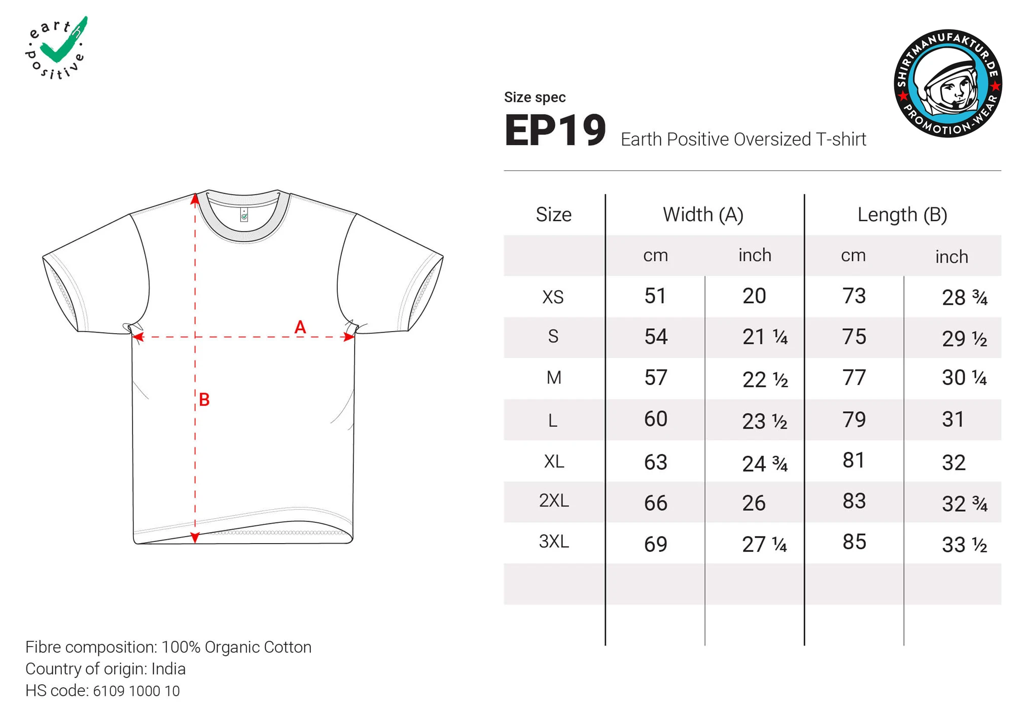 Earth Positive Oversized T-Shirt