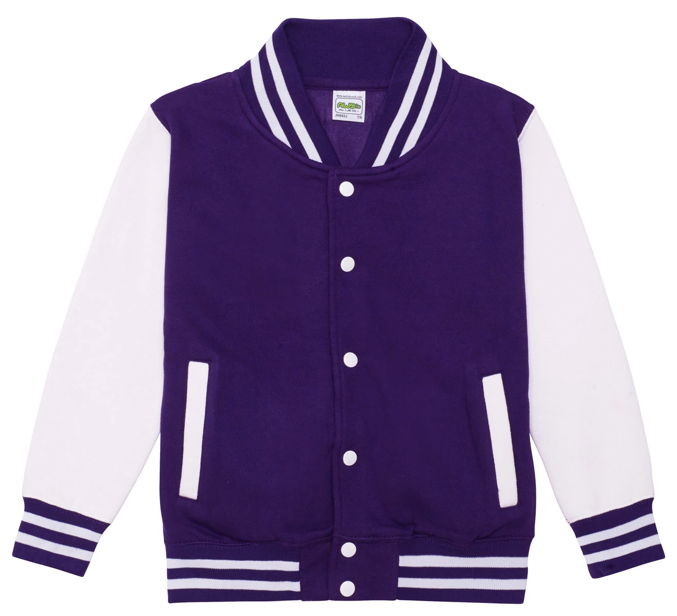 Just Hoods Kids Varsity Jacket