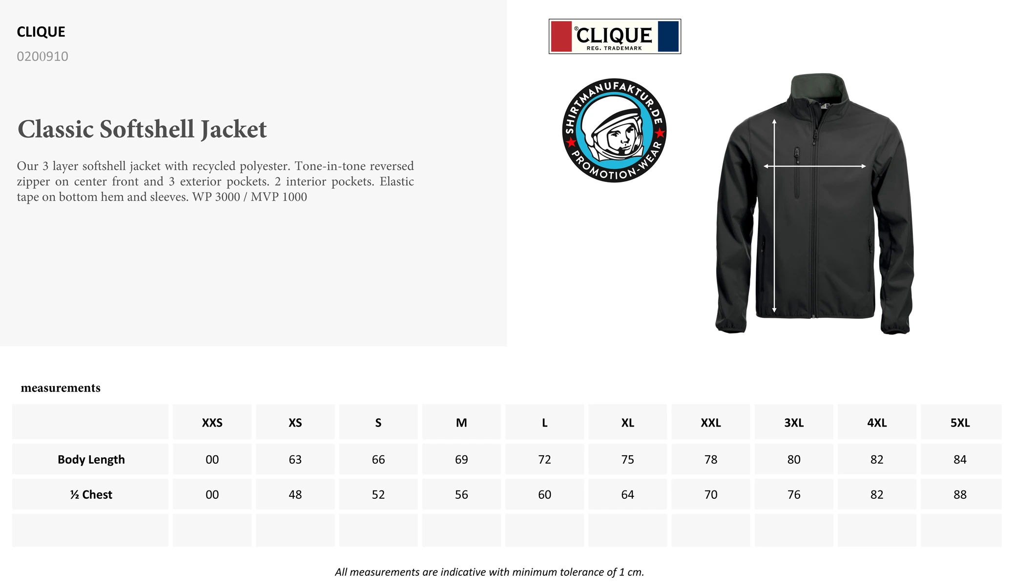 Clique Classic Softshell Jacket
