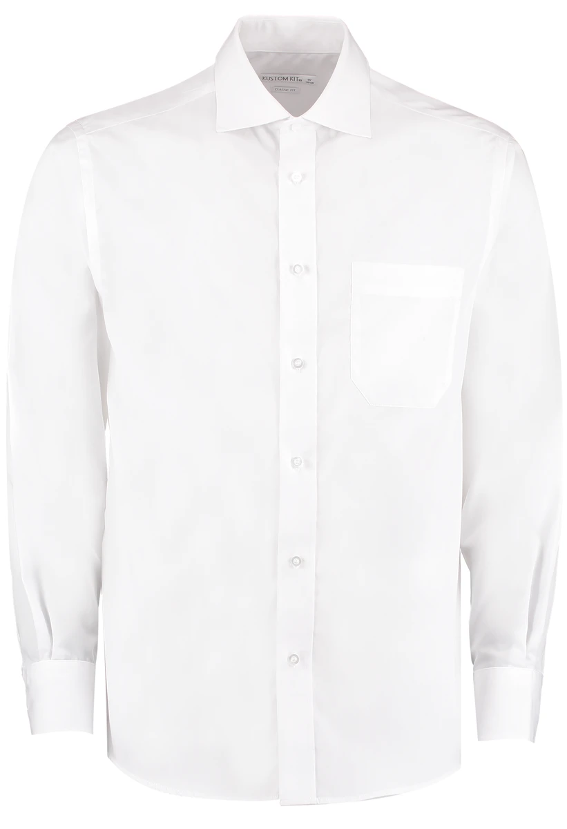 Kustom Kit Classic Fit Non Iron Shirt Longsleeve
