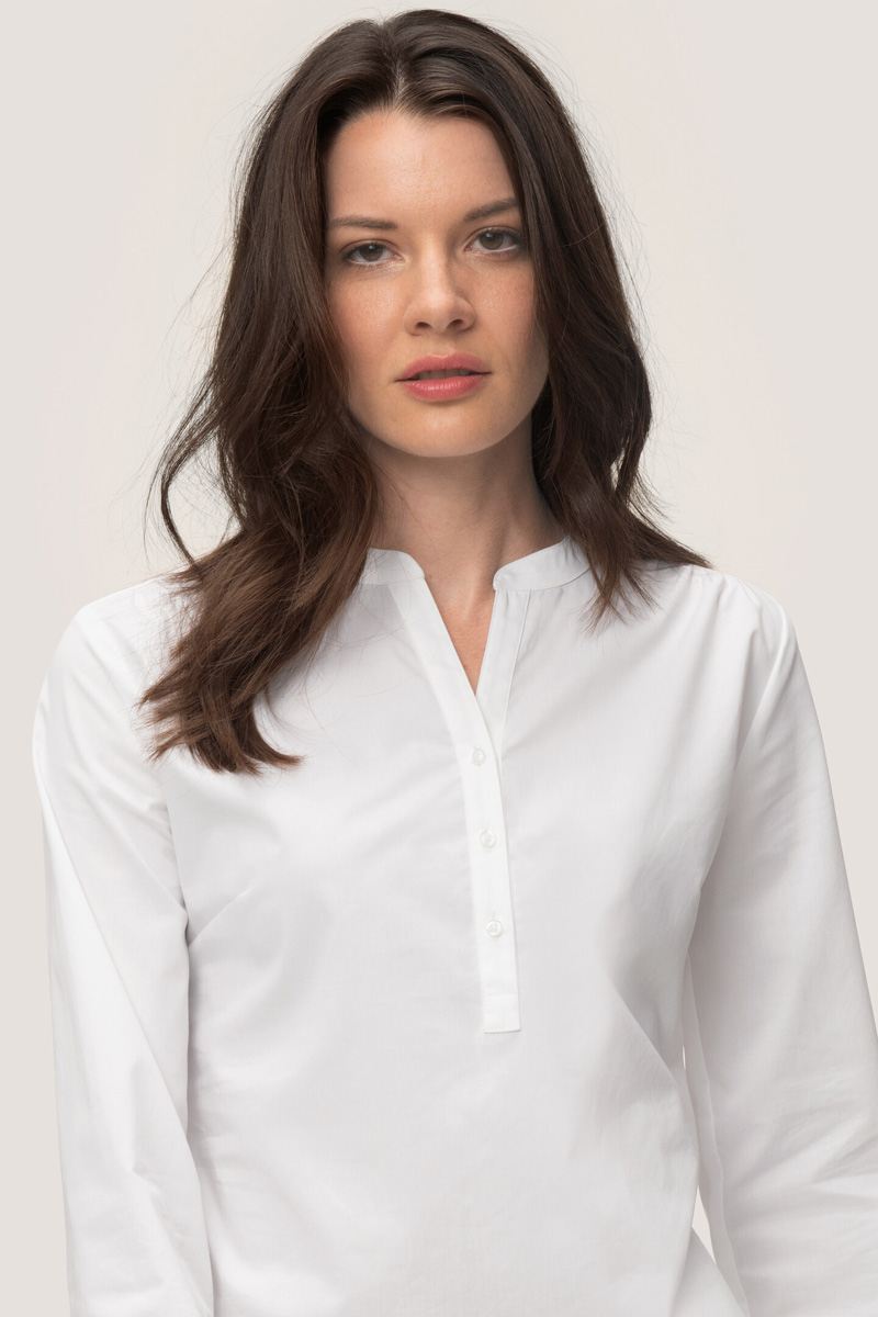 Hakro 113 weiss, Tunica-Bluse Stretch