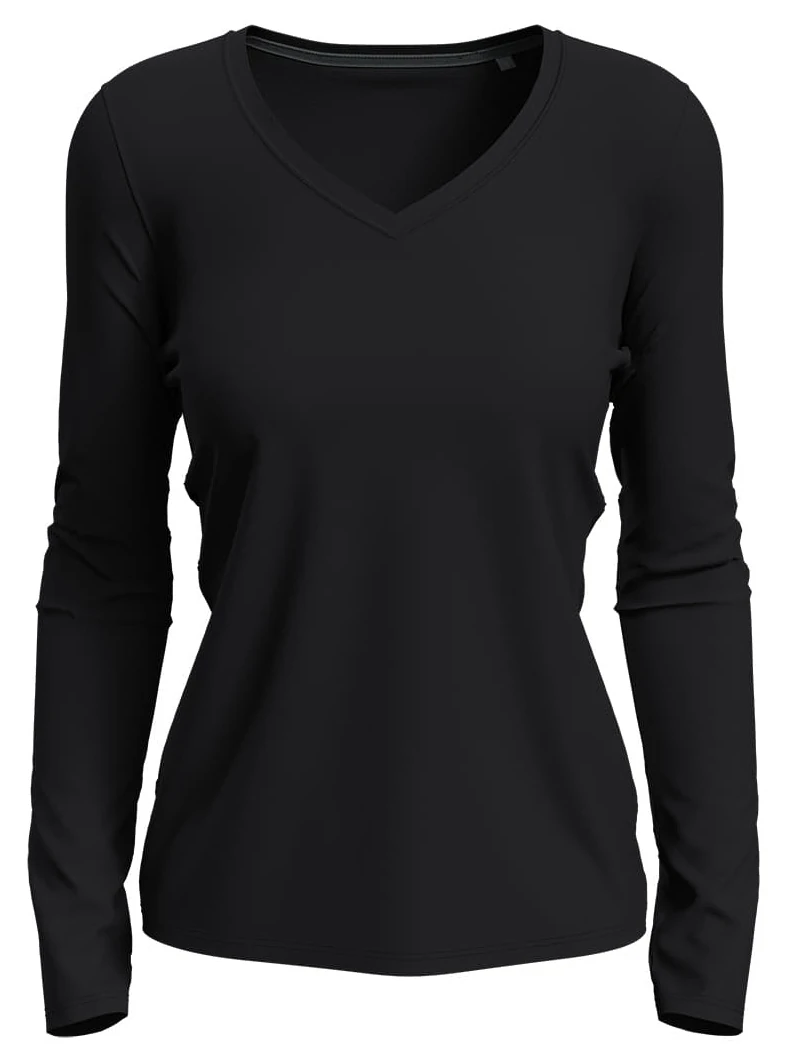 Stedman Womens Stretch-T V-Neck Longsleeve 