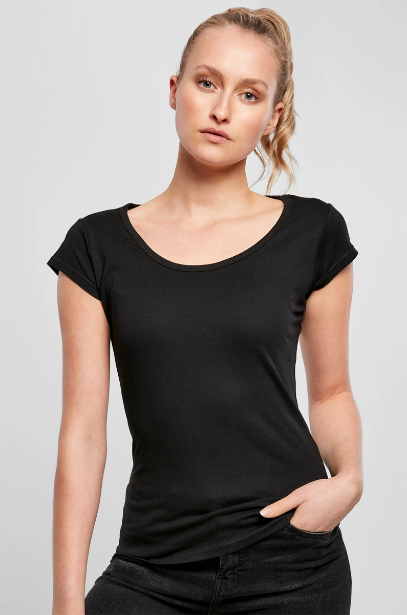 Build Your Brand Ladies Back Cut Tee