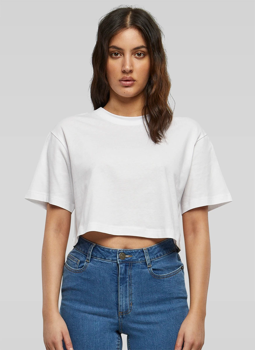 Build Your Brand Ladies Short Oversized Tee