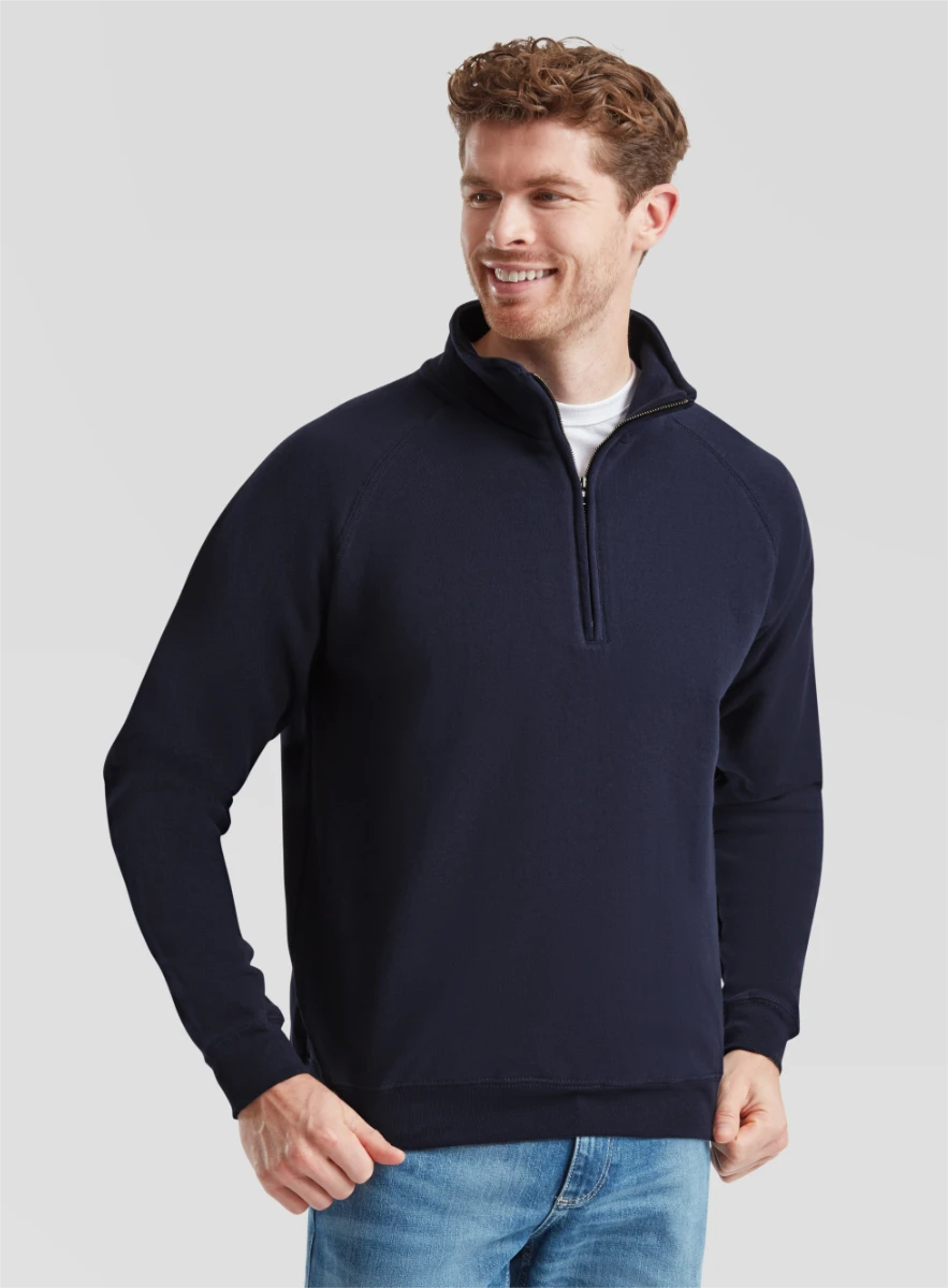 Fruit of the Loom Classic Zip Neck Sweat