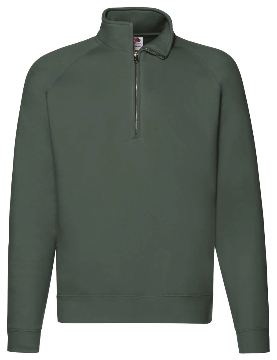 Fruit of the Loom Premium Zip Neck Raglan Sweat