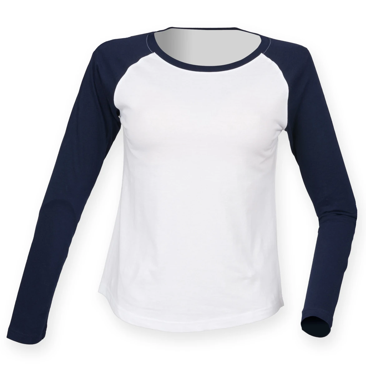 SkinniFit Womens Long Sleeved Baseball T