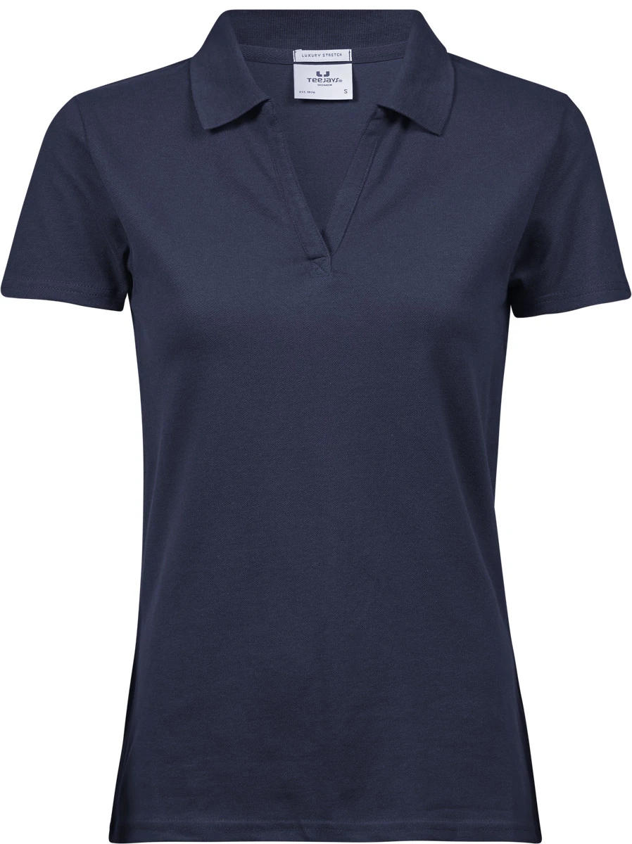 Tee Jays Womens Luxury Stretch V-Neck Polo