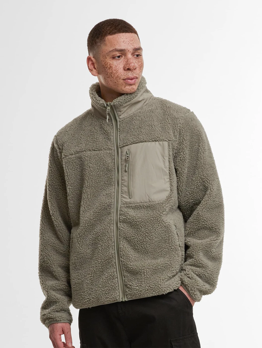 Build Your Brand Bonded Sherpa Jacket Build Your Brand Bonded Sherpa Jacket