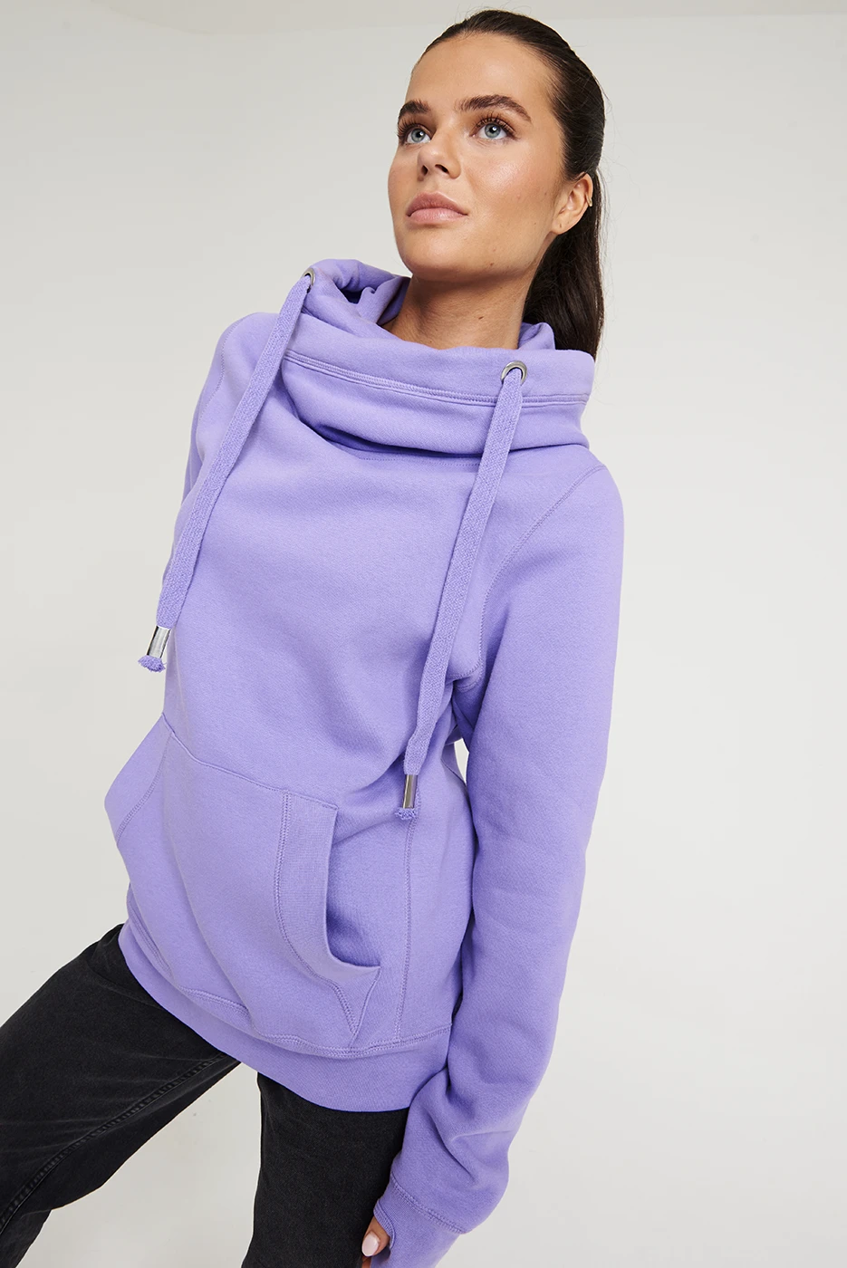 Just Hoods Cross Neck Hoodie Just Hoods Cross Neck Hoodie