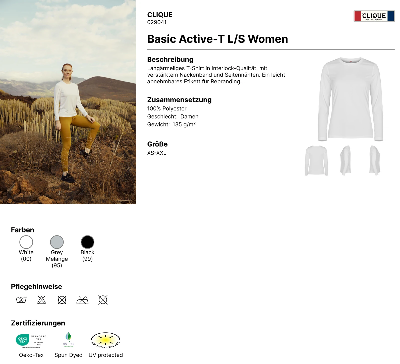 Clique Womens Basic Active Longsleeve