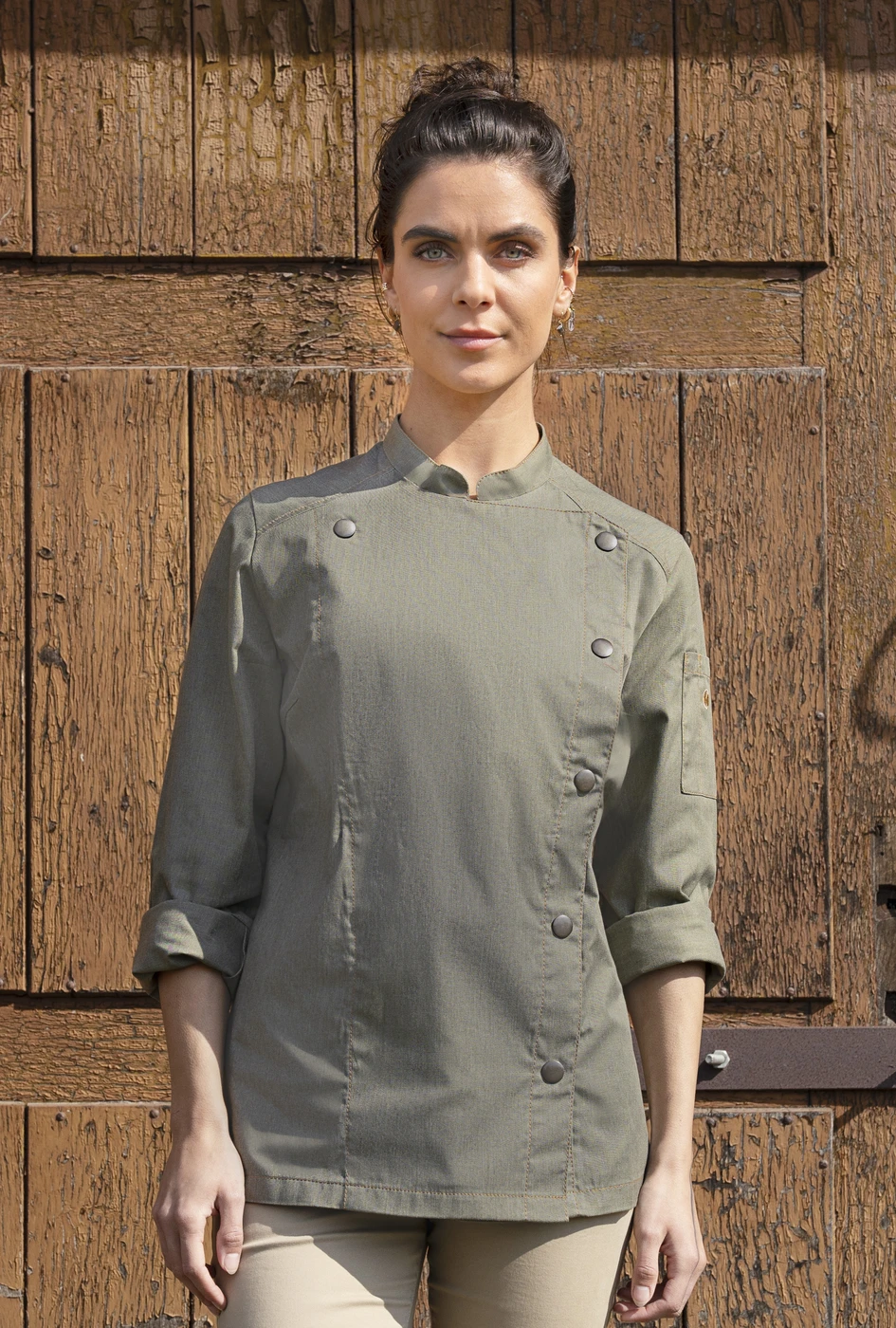 Karlowsky Damenkochjacke Jeans-Style