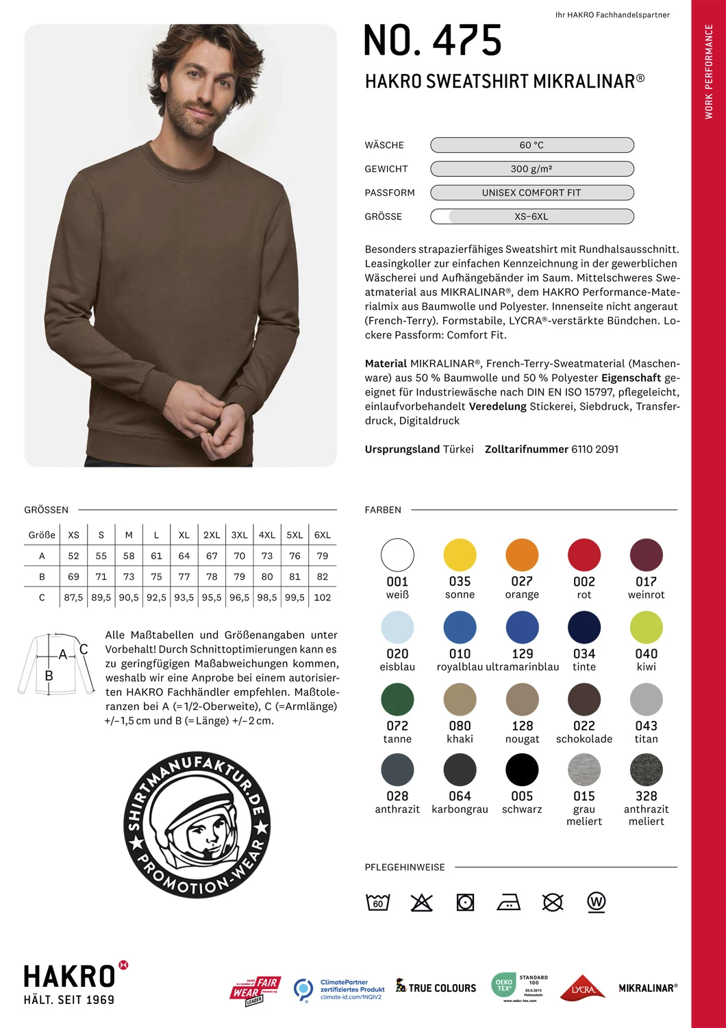 Hakro Sweatshirt Mikralinar