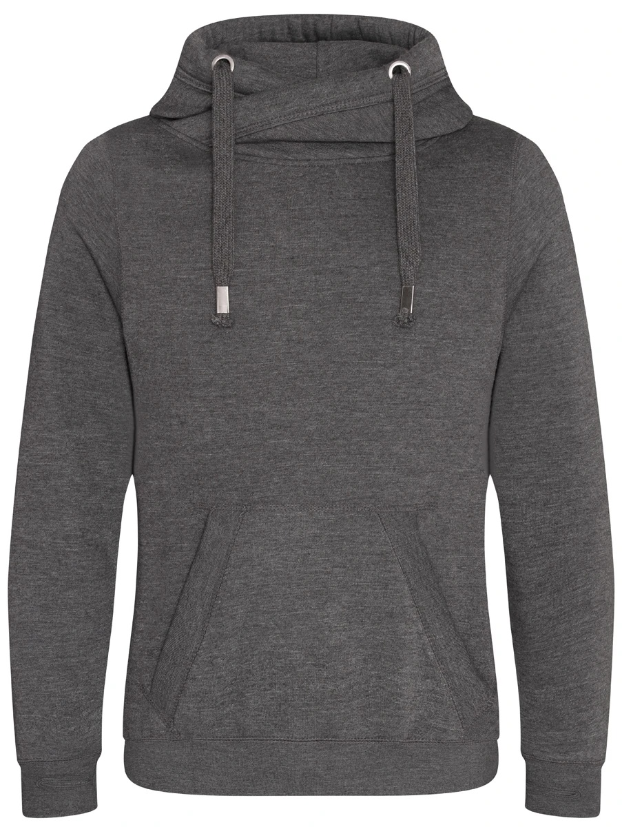 Just Hoods Cross Neck Hoodie
