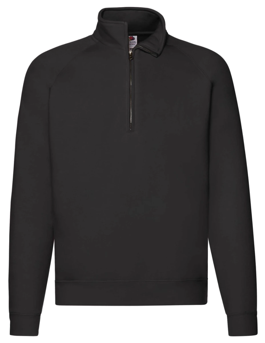 Fruit of the Loom Premium Zip Neck Raglan Sweat