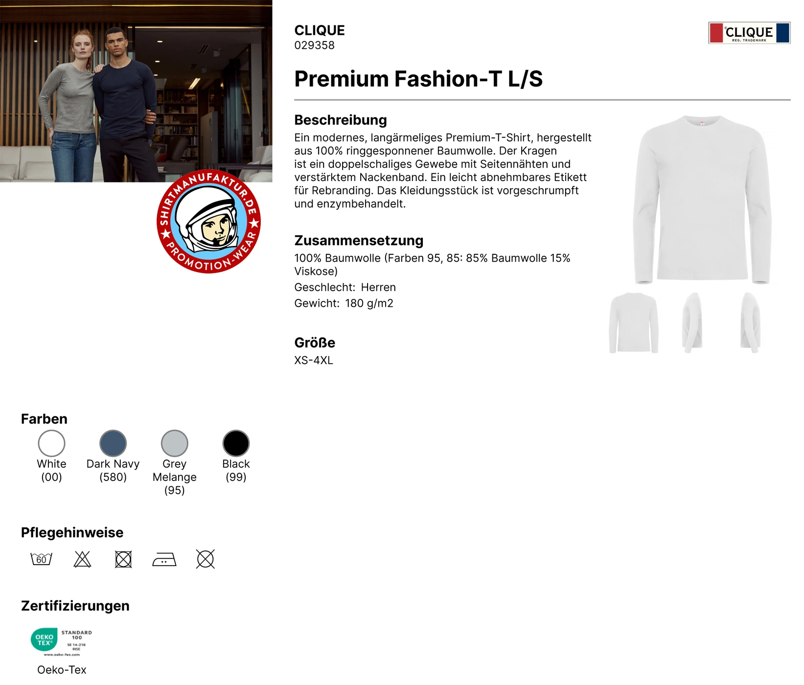 Clique Premium Fashion Longsleeve