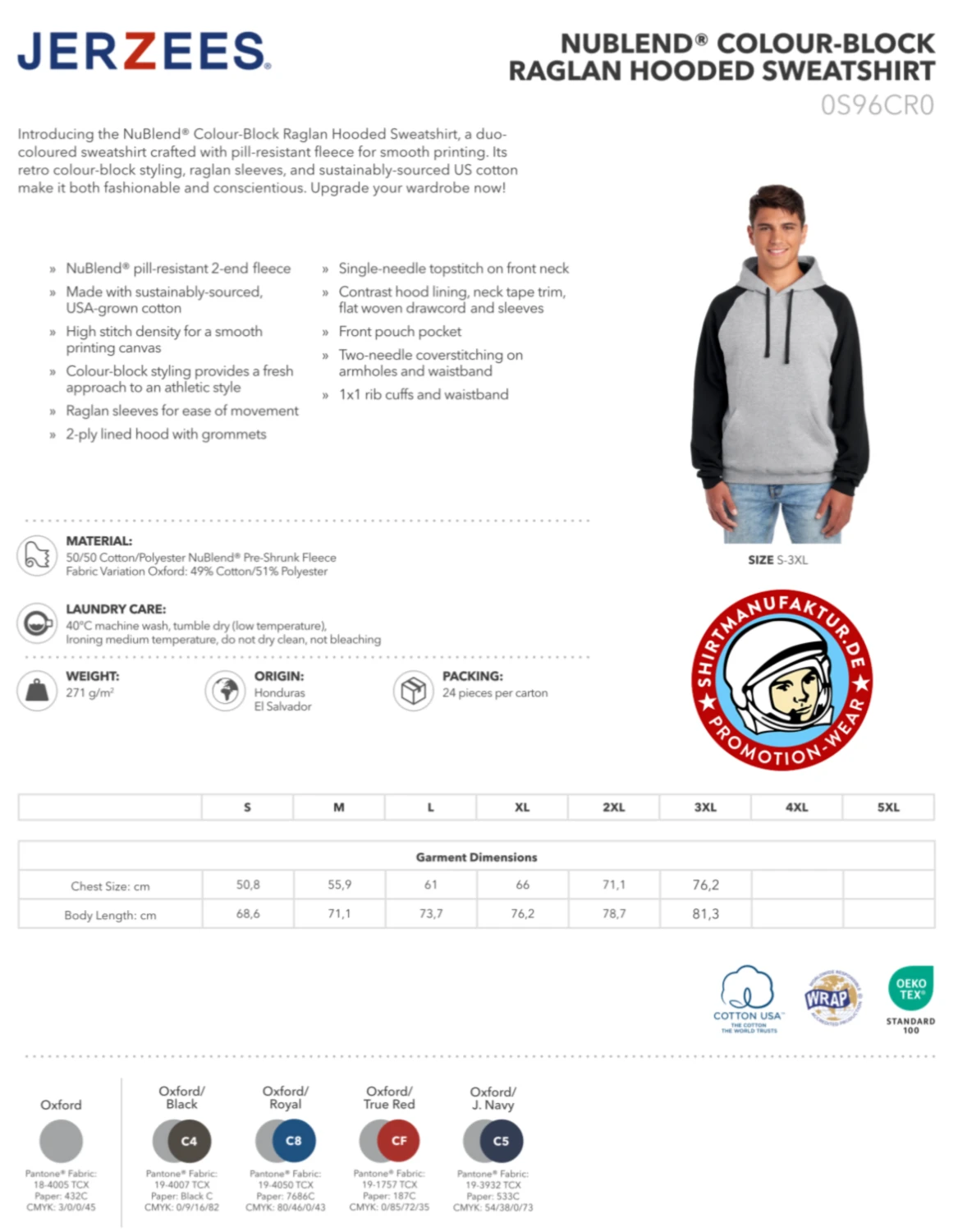 0S96CR0, produkt-datenblatt, jerzees kapuzensweater