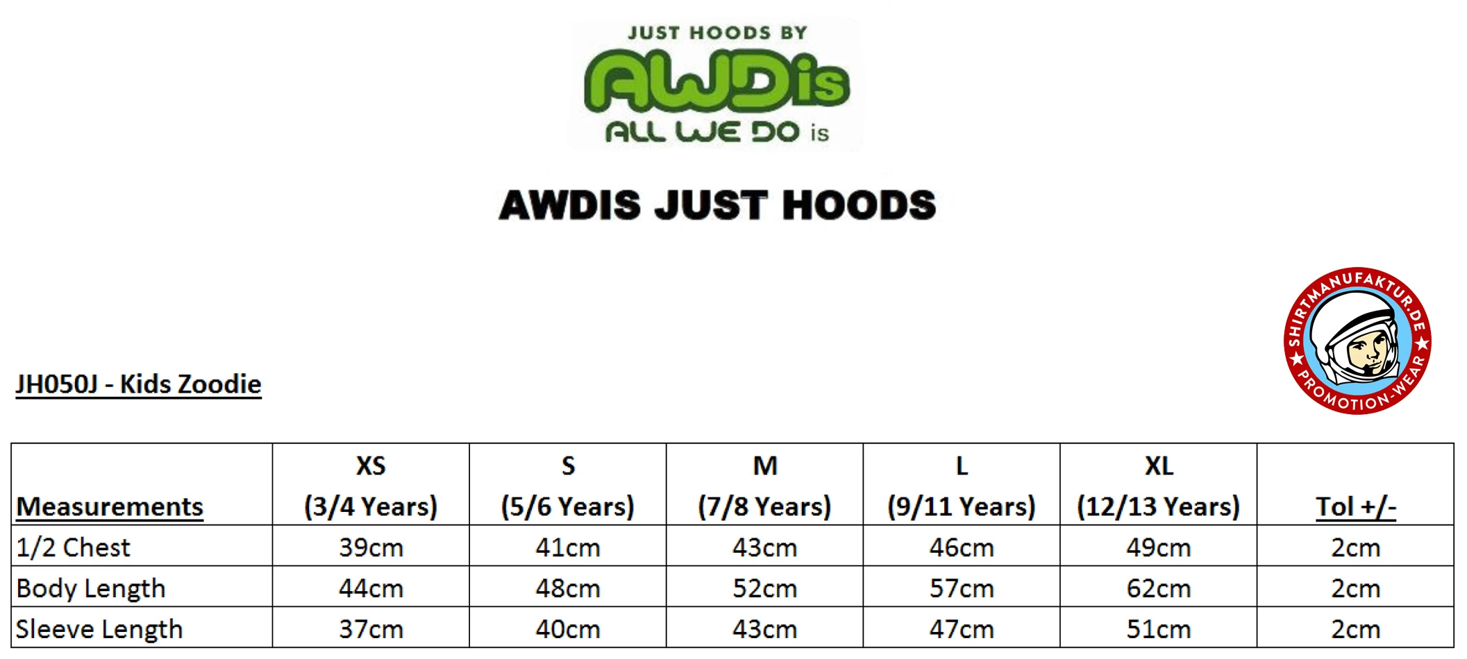 Just Hoods Kids Zoodie