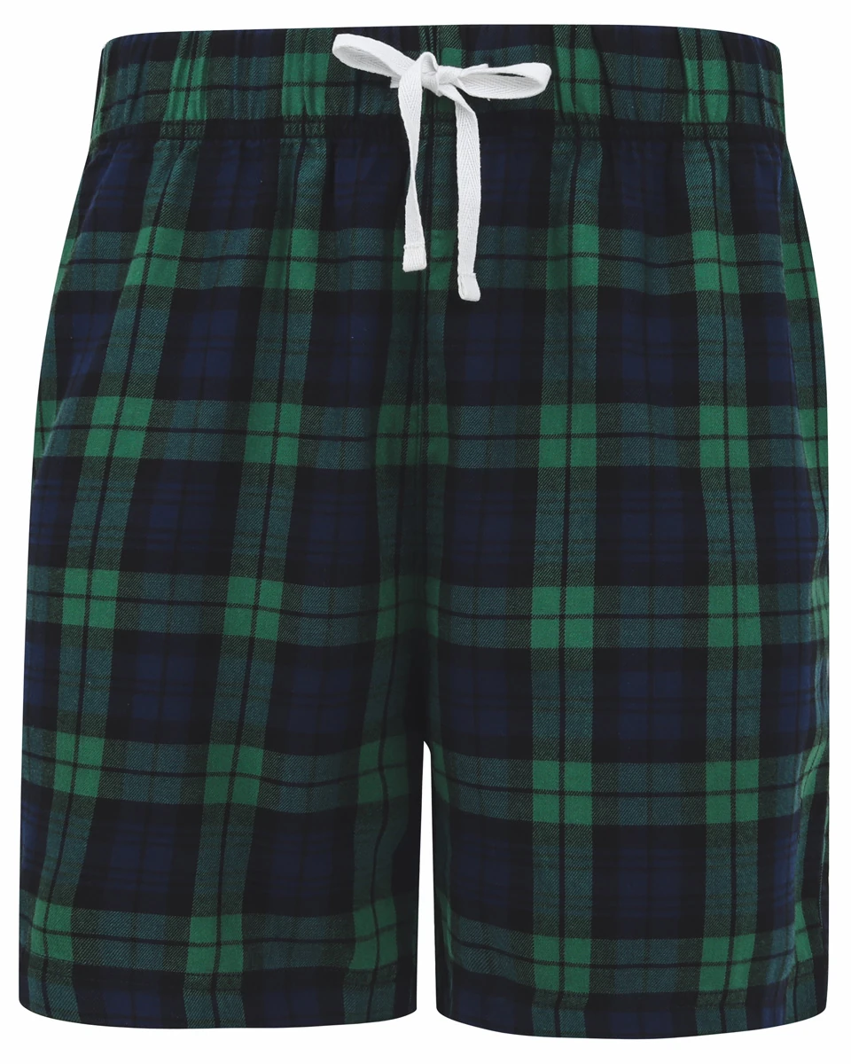 SkinniFit Mens Tartan Lounge Shorts