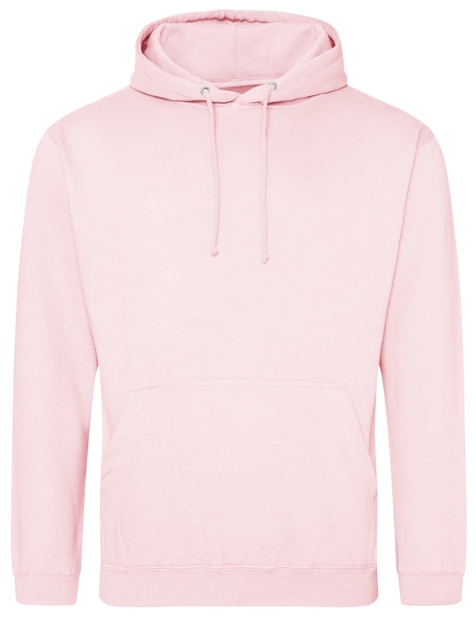 JustHoods College Hoodie JH001, baby pink, packshot