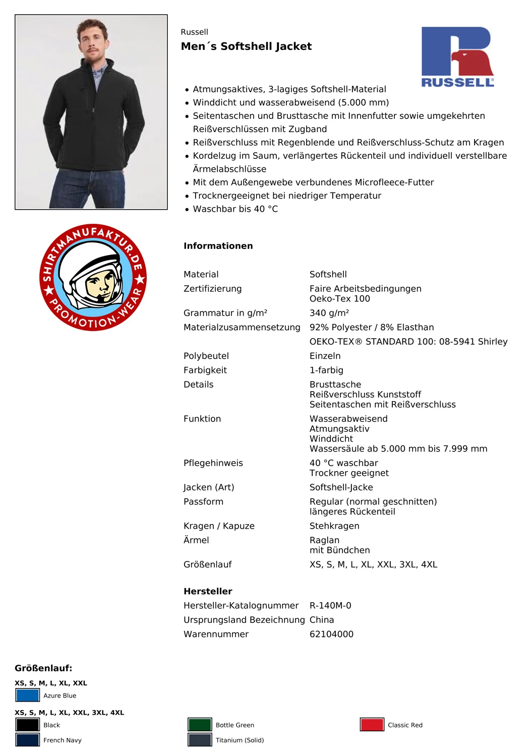 Russell Softshell Jacket