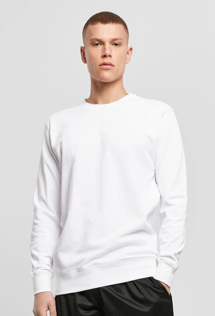 Build Your Brand, Light Sweater BY010, white