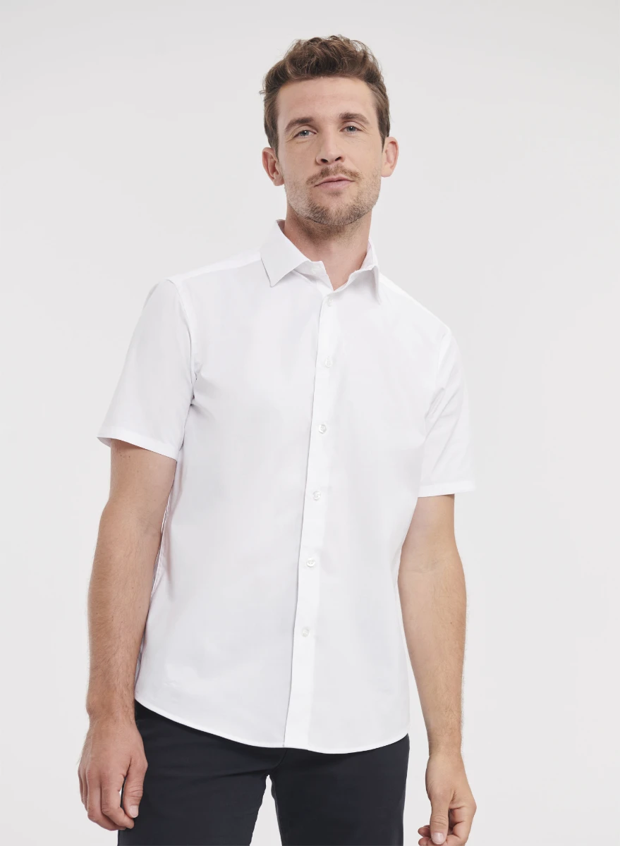 Russell Mens Short Sleeve Fitted Shirt