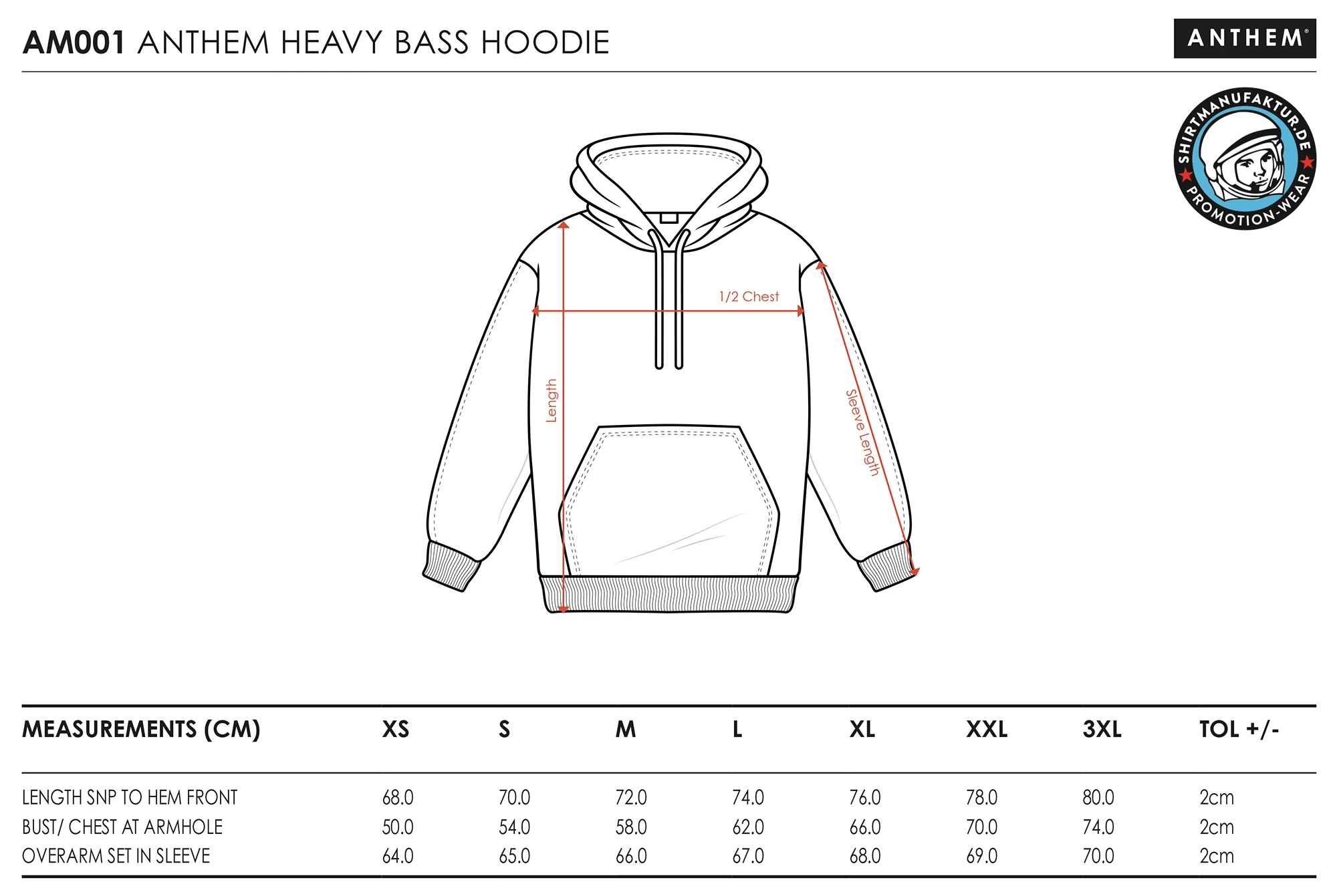 Anthem Mens Hoodie