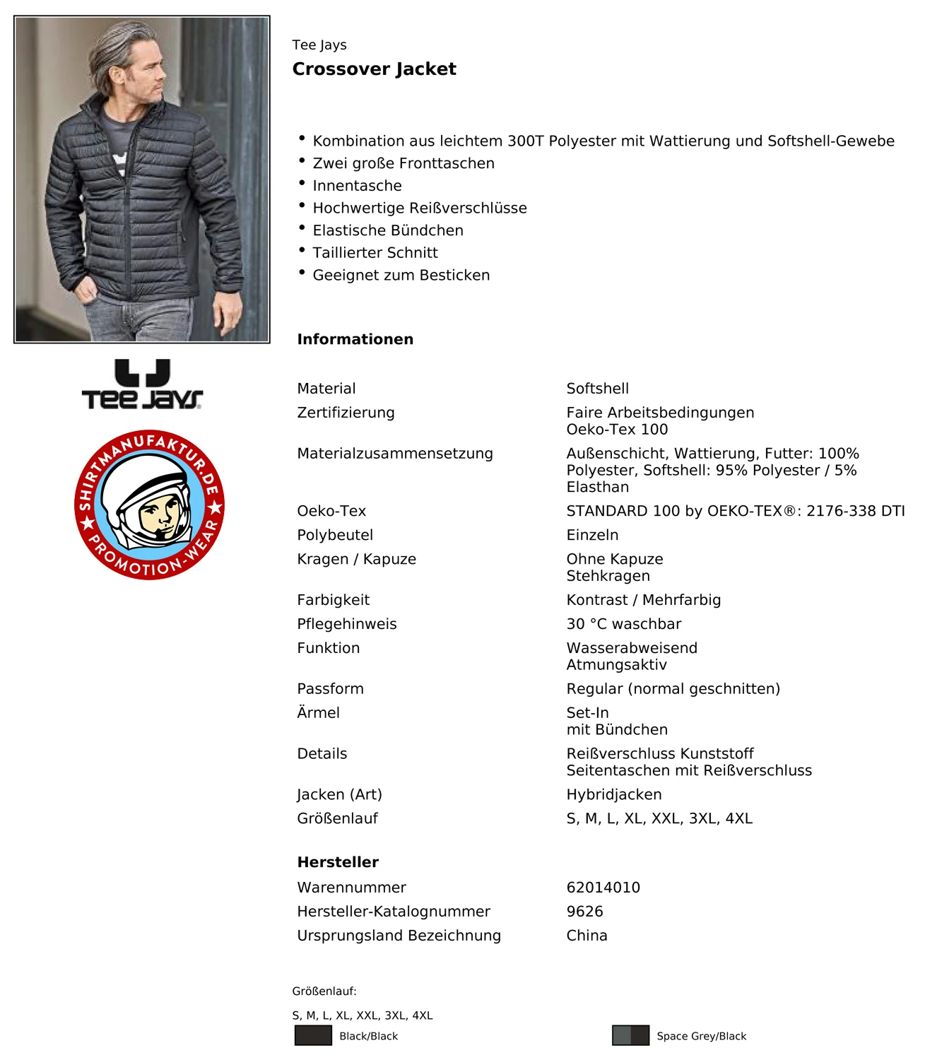 Tee Jays Crossover Jacket