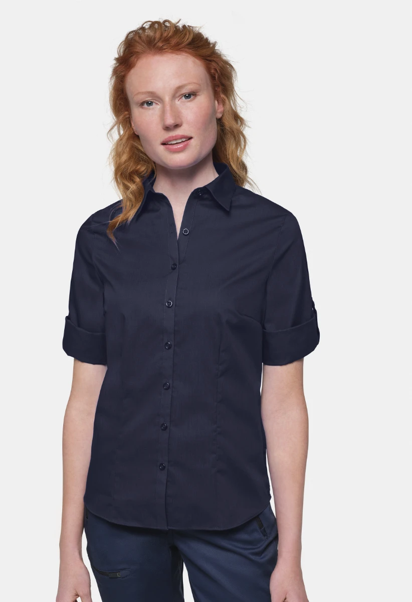 Hakro Ladies 3/4 Sleeve Vario Blouse Mikralinar
