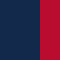 navy / red