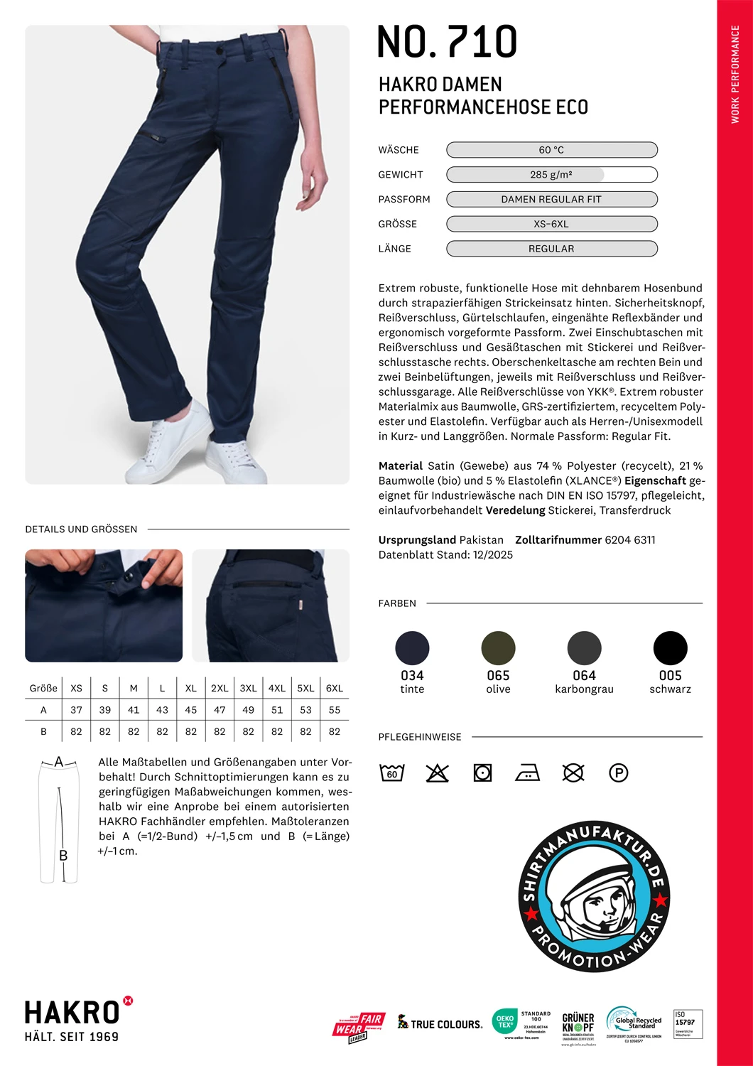 Hakro Ladies Performance Hose Eco