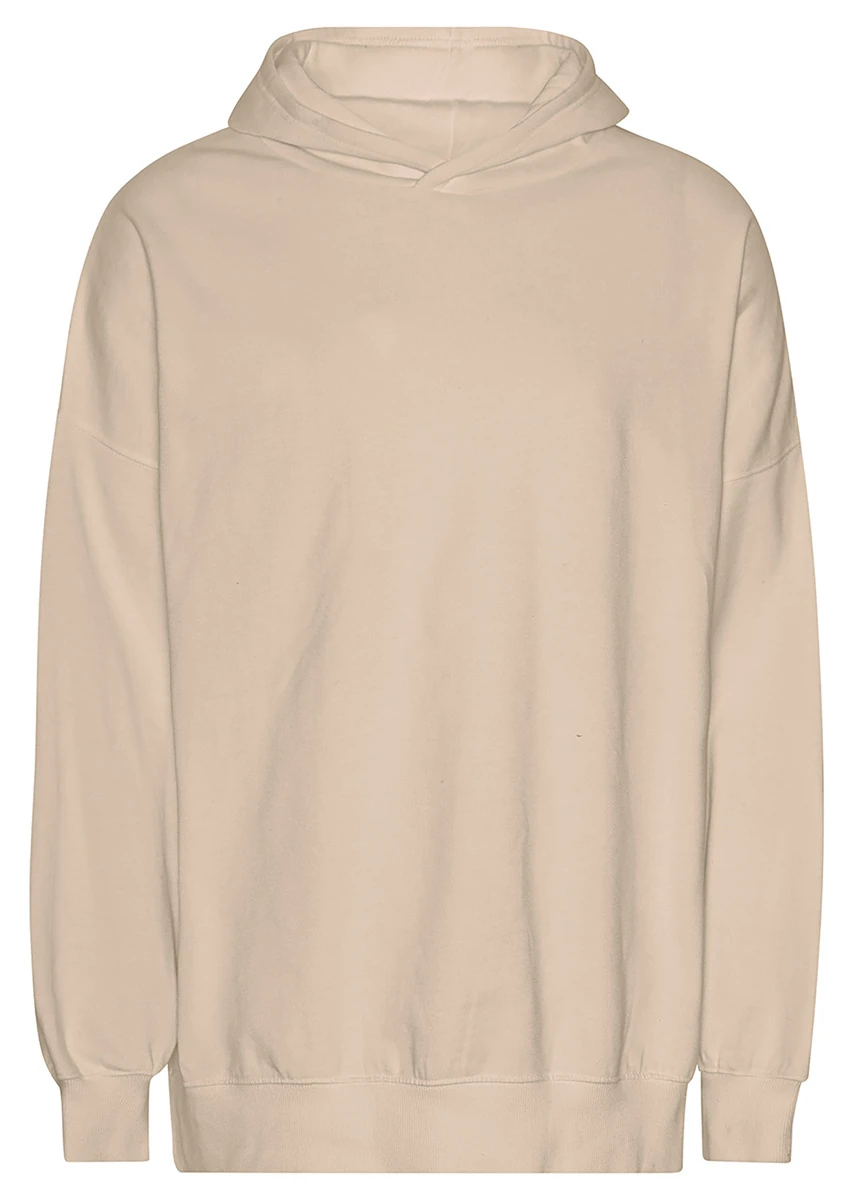 Neutral Oversized Tiger Cotton Hoodie