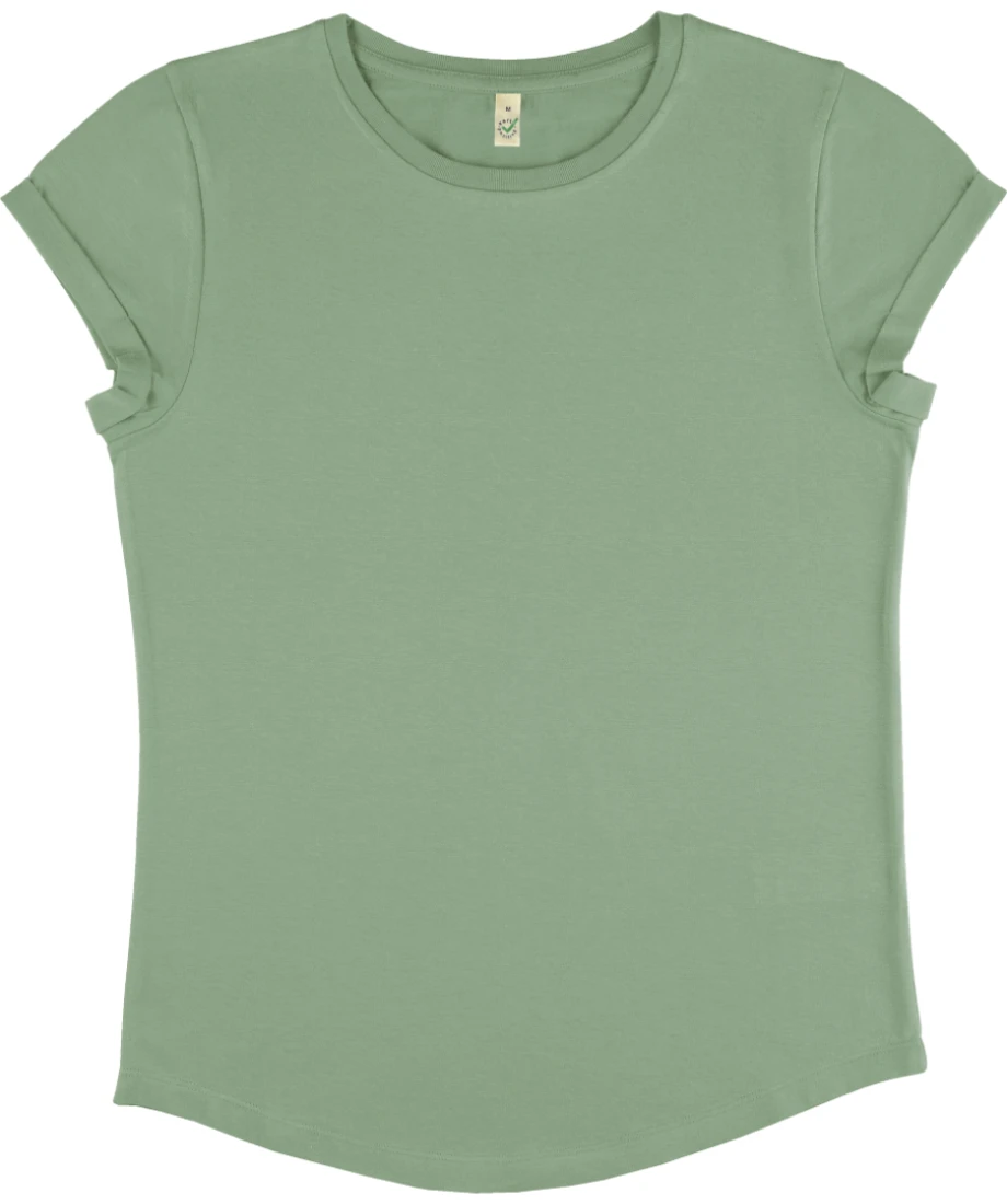 Earth Positve Womens Rolled Sleeve T-Shirt