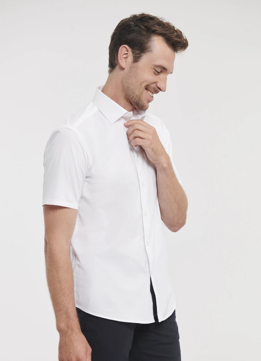Russell Mens Short Sleeve Fitted Shirt