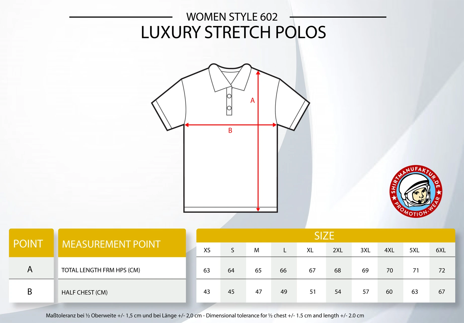 HRM Womens Luxury Stretch Polo