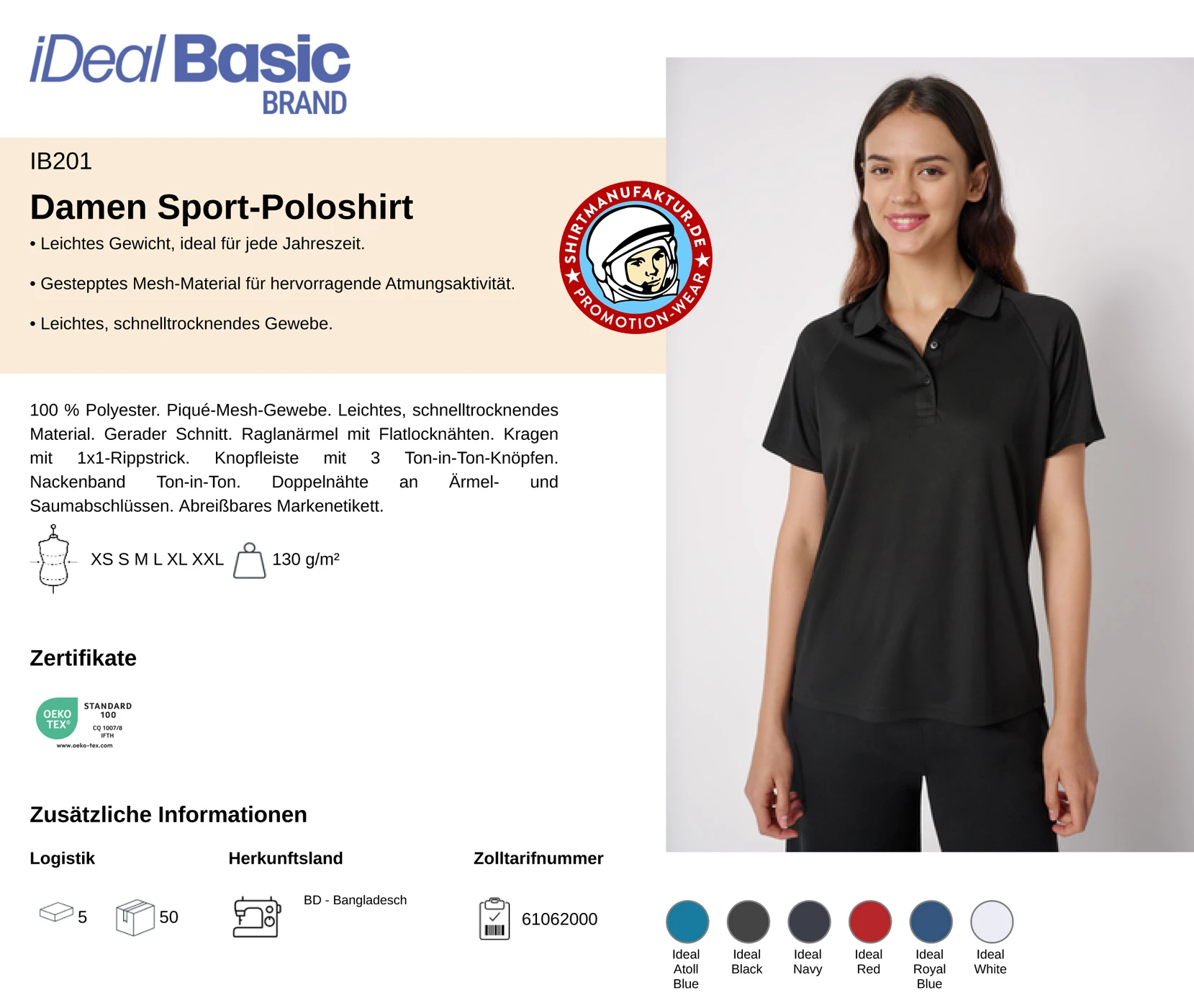 Ideal Basic Ladies Sport Polo