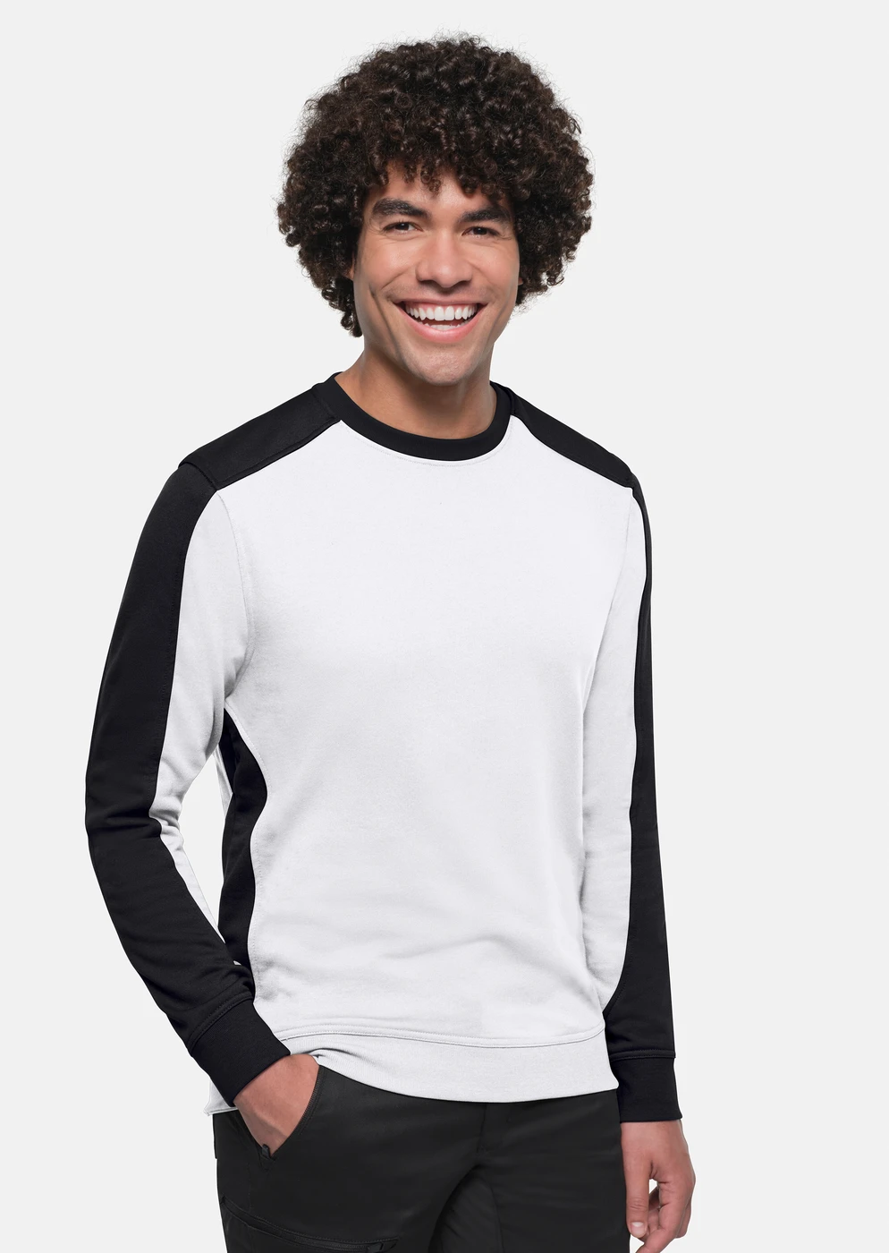 Hakro Sweatshirt Contrast Mikralinar Eco