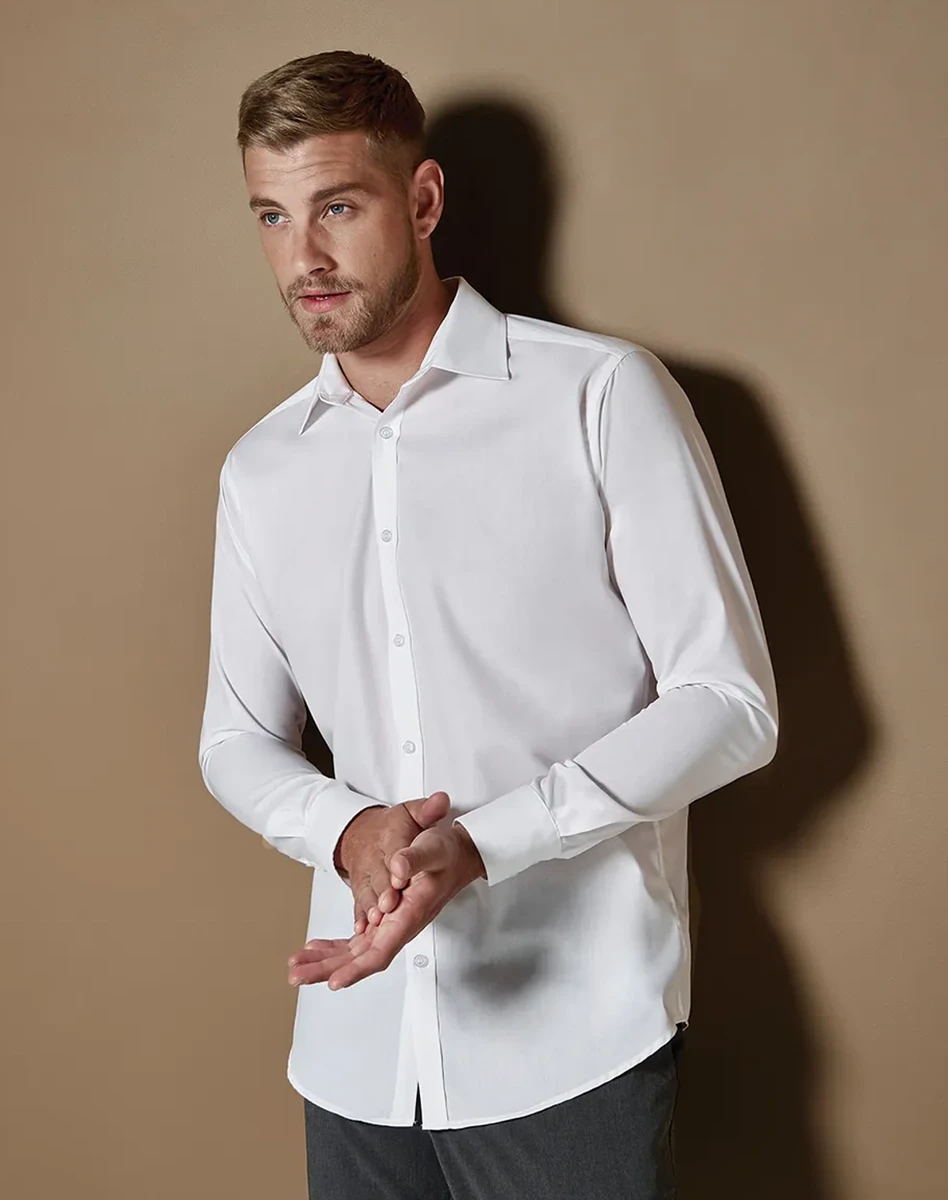 Kustom Kit Slim Fit Business Shirt Longsleeve