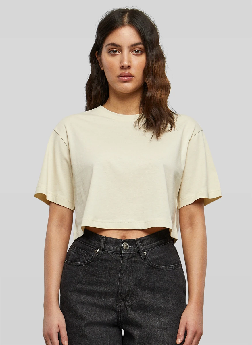 Build Your Brand Ladies Short Oversized Tee