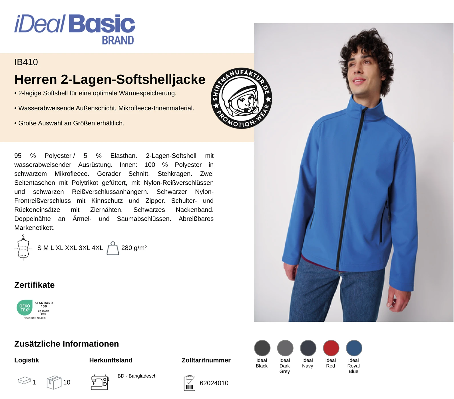 Ideal Basic Mens Softshell Jacket