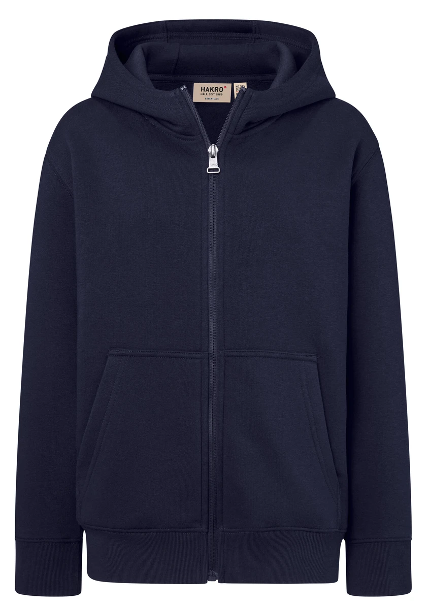 Hakro Kinder Kapuzen-Sweatjacke Bio-Baumwolle