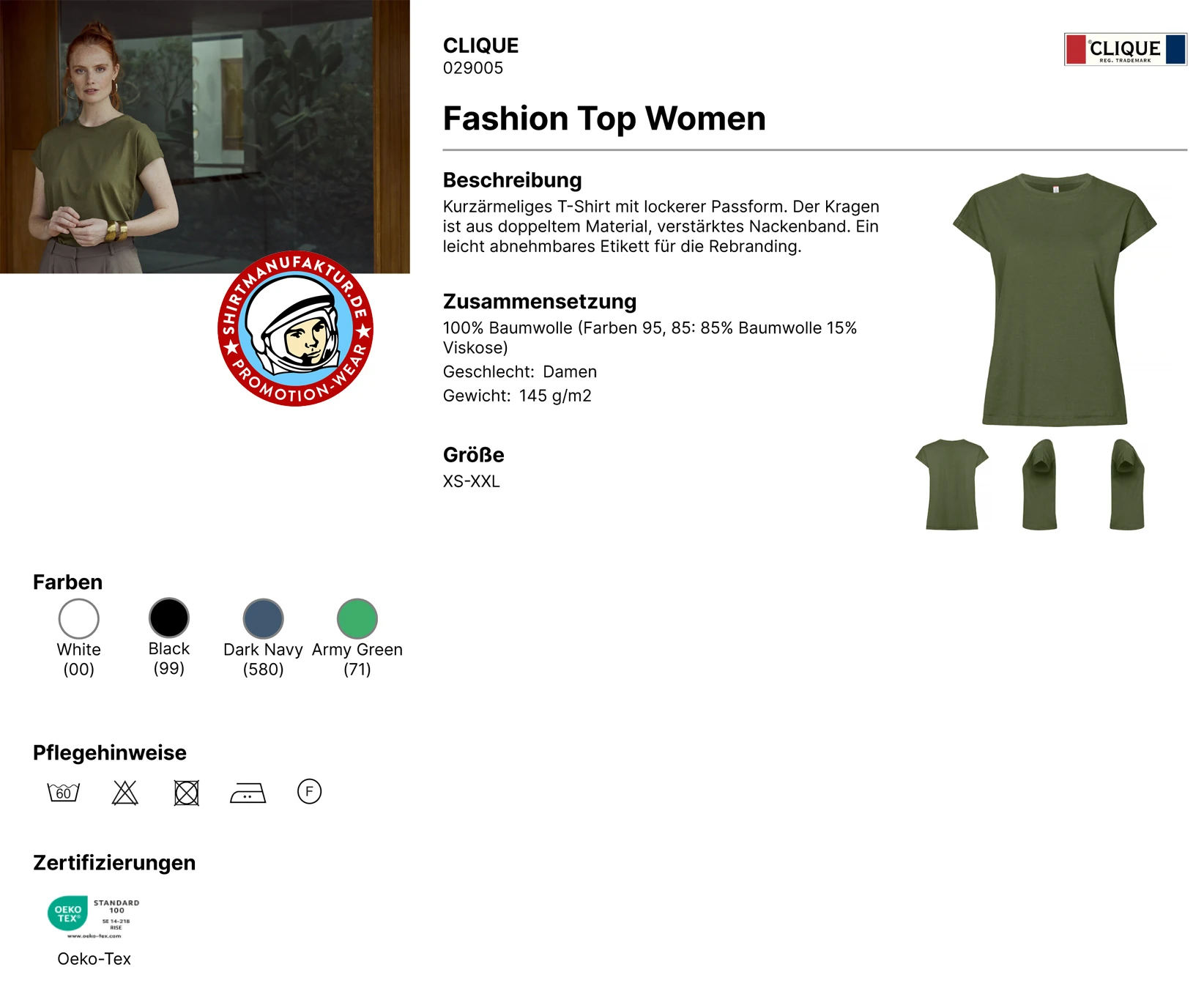 Clique Womens Fashion Top
