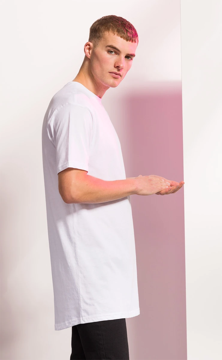 SkinniFit Longline T-Shirt with Dipped Hem