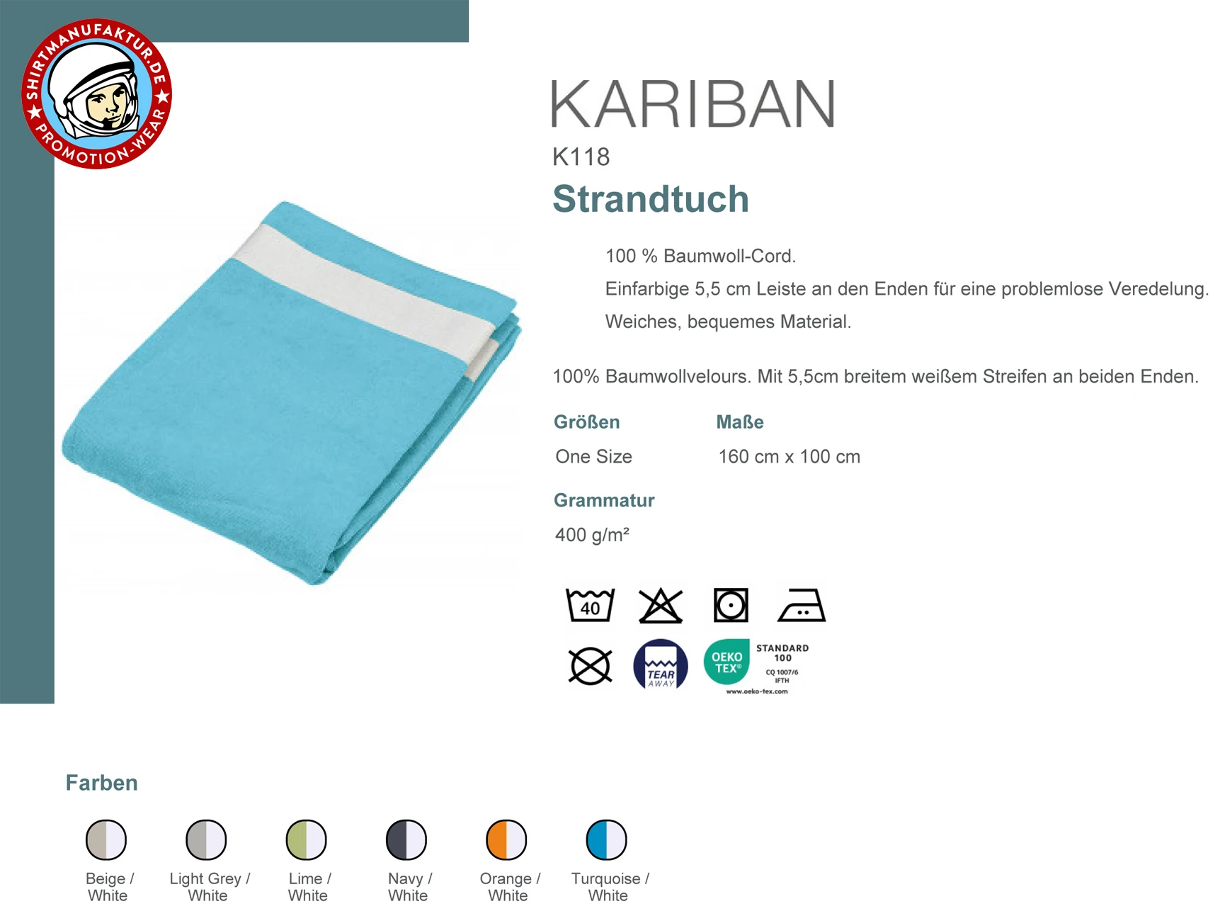 Kariban Strandtuch