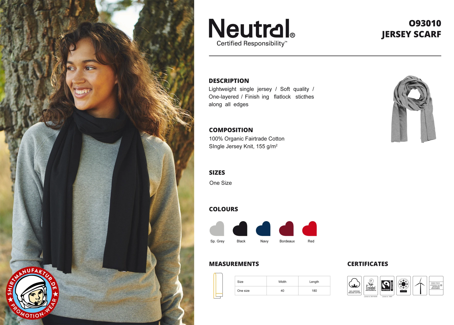 Neutral Jersey Scarf