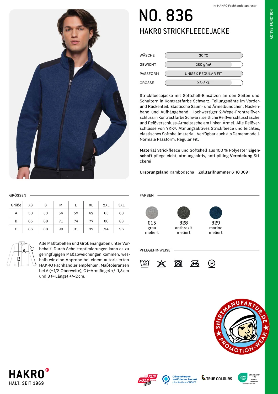 Hakro Strickfleece Jacket Hakro Strickfleece Jacket