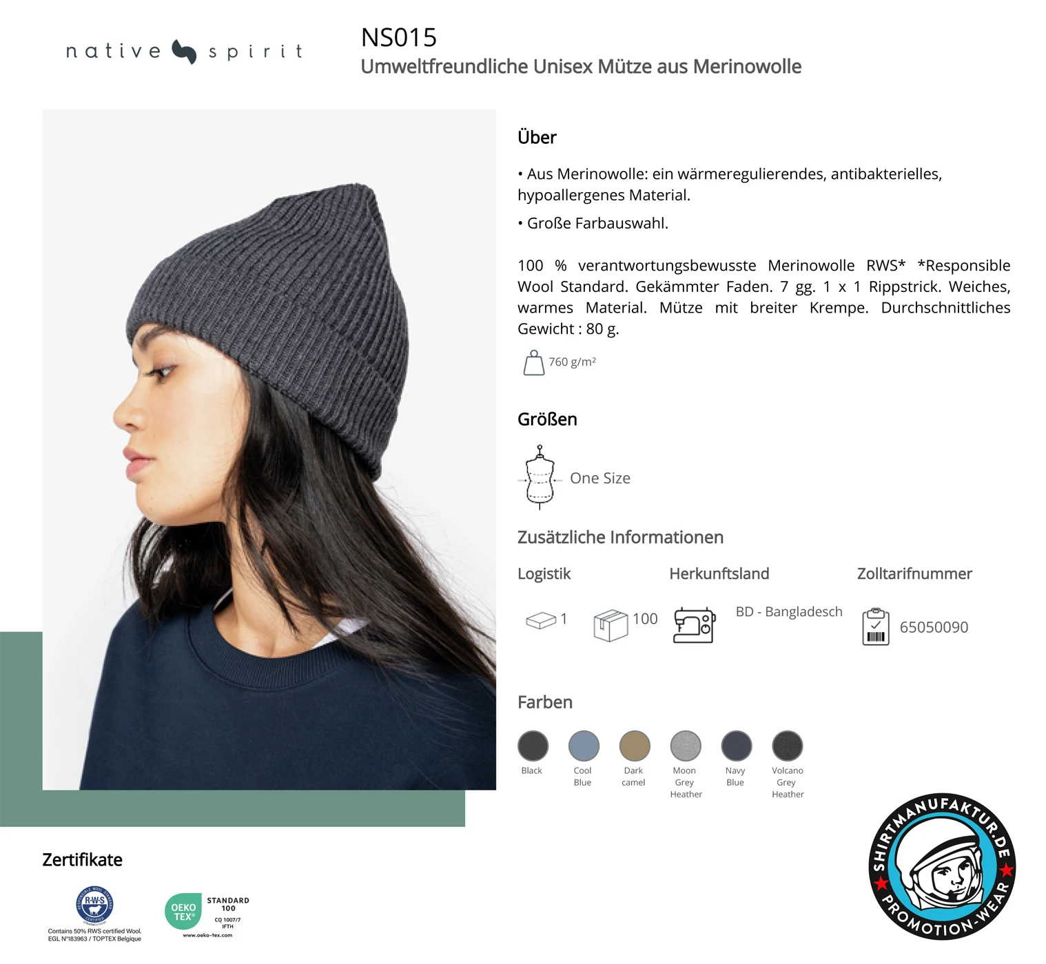 Native Spirit Merino Beanie